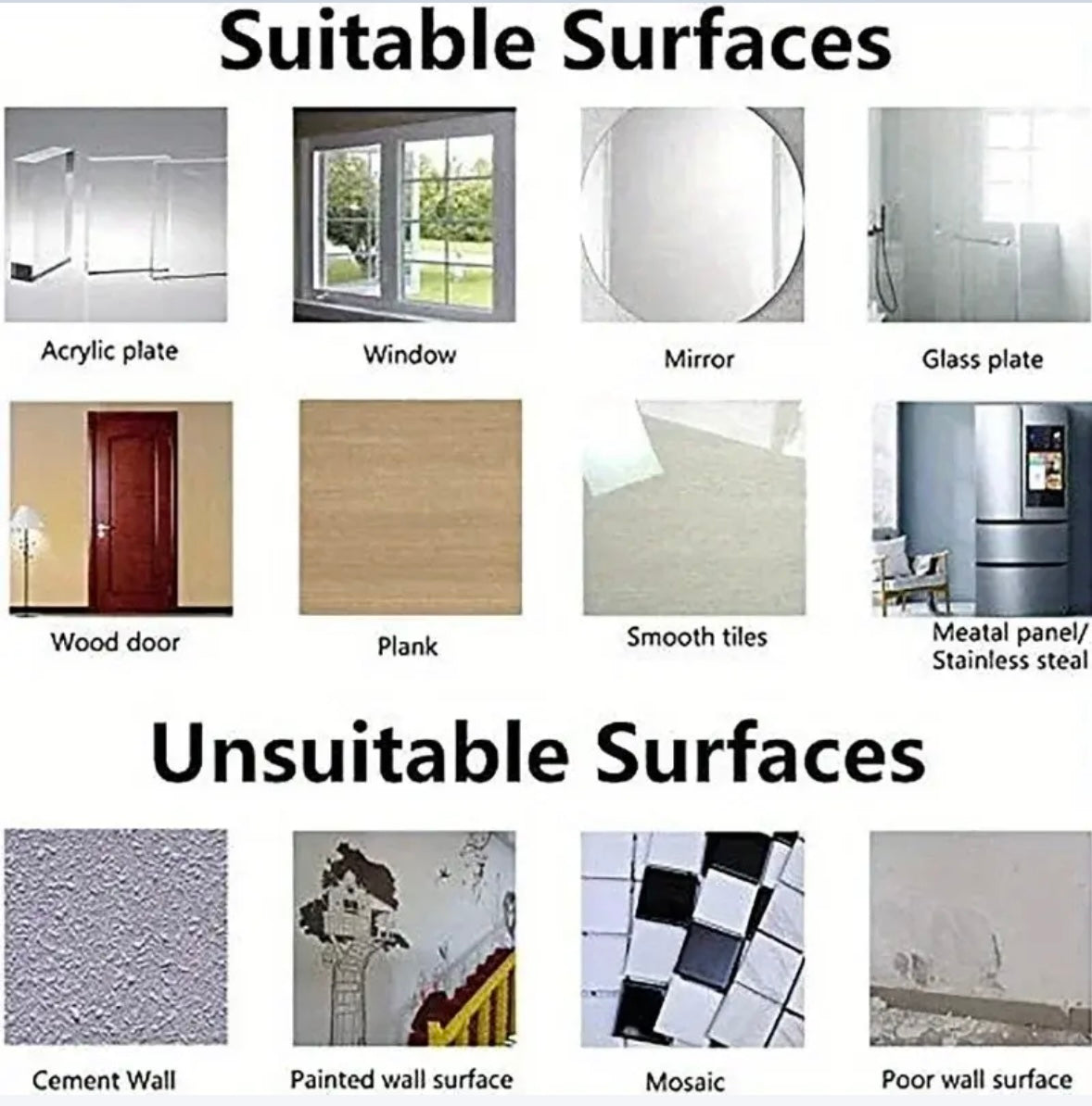Transparent Adhesive Wall Hooks (40-Pack)