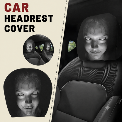 Horror Face Car Headrest Covers